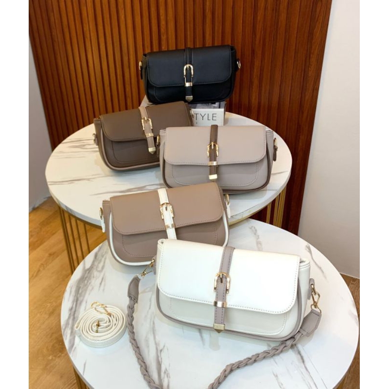 TAS WANITA SELEMPANG TAS SLINGBAG TAS JINJING WANITA FASHION KOREAN STYLE