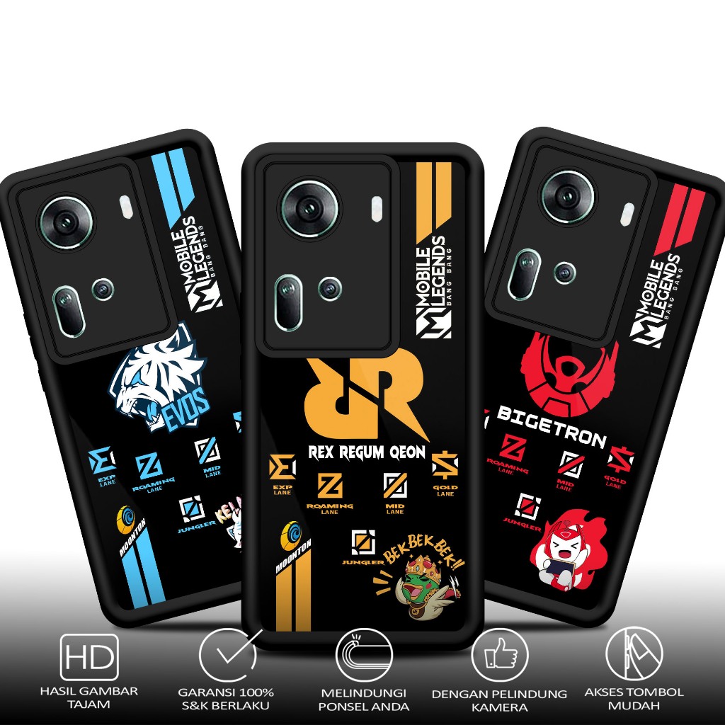 Case OPPO RENO 11 5G SquadCase Motif [ MLBB ] Casing Terbaru Softcase Hardcase glossy kaca Bisa COD