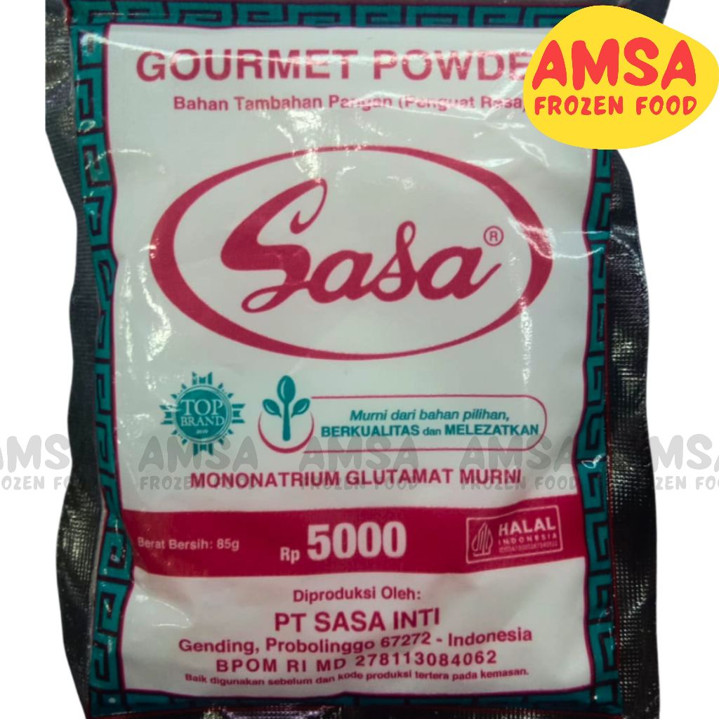 

Sasa MSG 5000 90gr / Micin / Mecin / Mononatrium Glutamat / Penguat Rasa