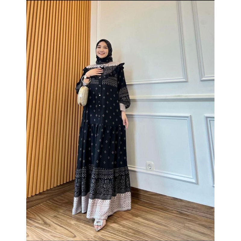 Gamis Raisa Set Hijab Premium Murah