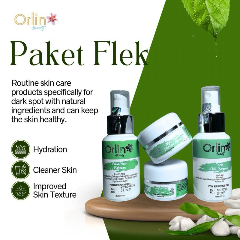 (GRATIS BANYAK BONUS) PAKET FLEK ORLIN BEAUTY / ORLIN BEAUTY SKINCARE/ ORLIN BEAUTY / ORLIN SKINCARE