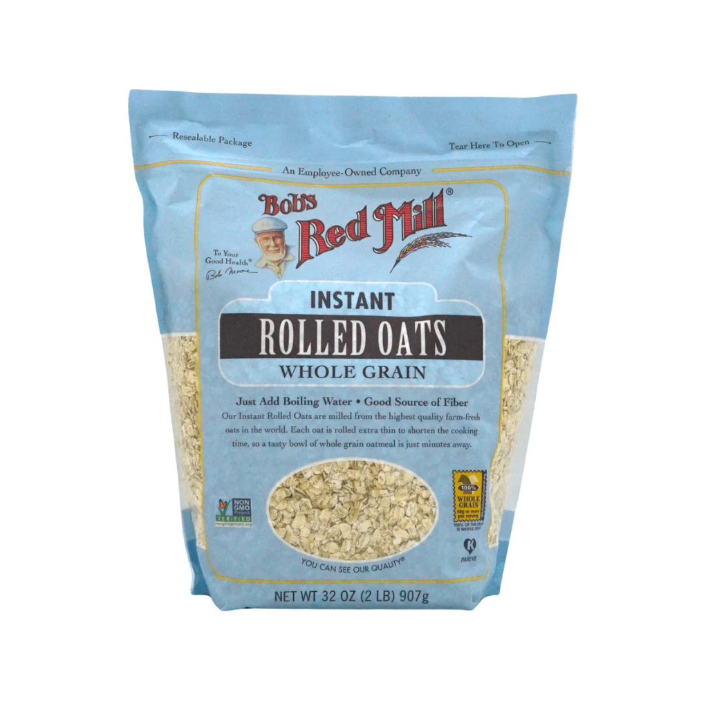 

BOB'S RED MILL Instant Rolled Oats Whole Grain 16oz & 32oz