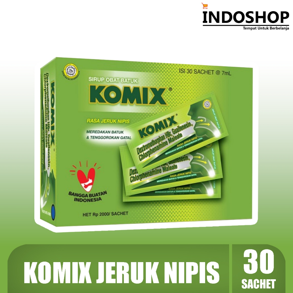 Komix Jeruk Nipis 1 Box (30 Pcs)