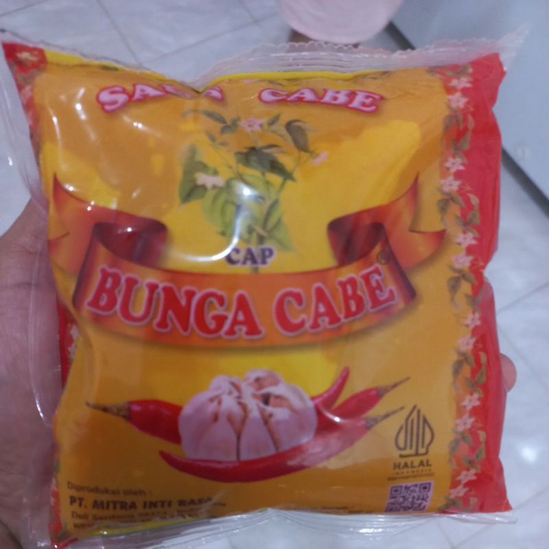 

Bunga Cabe Saos Sambal Cabe Pedas 500g