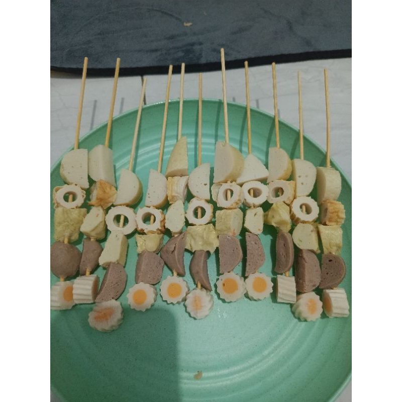 

sate mix seafood 1 bungkus isi 10 tusuk