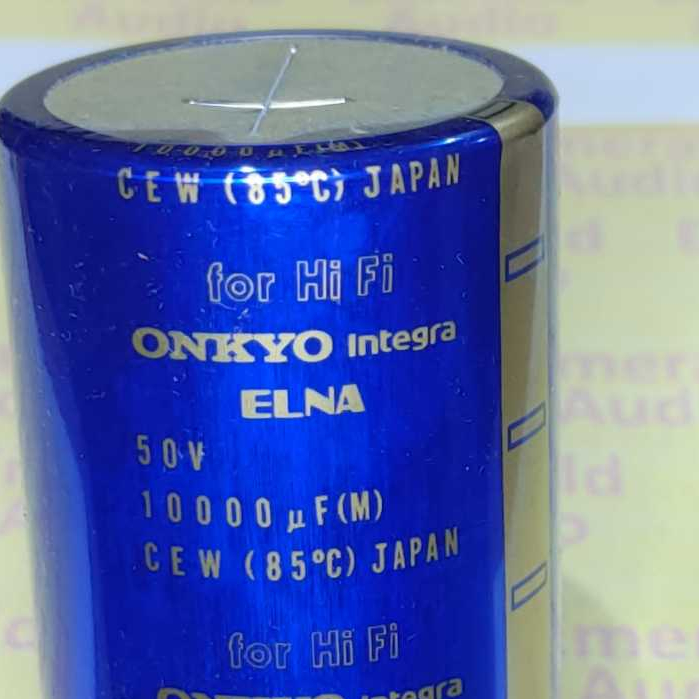 ELCO 10000 uF  50 VOLT ELNA ONKYO BIRU GOLD HiFi SPECIAL FOR AUDIO ORIGINAL MADE IN JAPAN