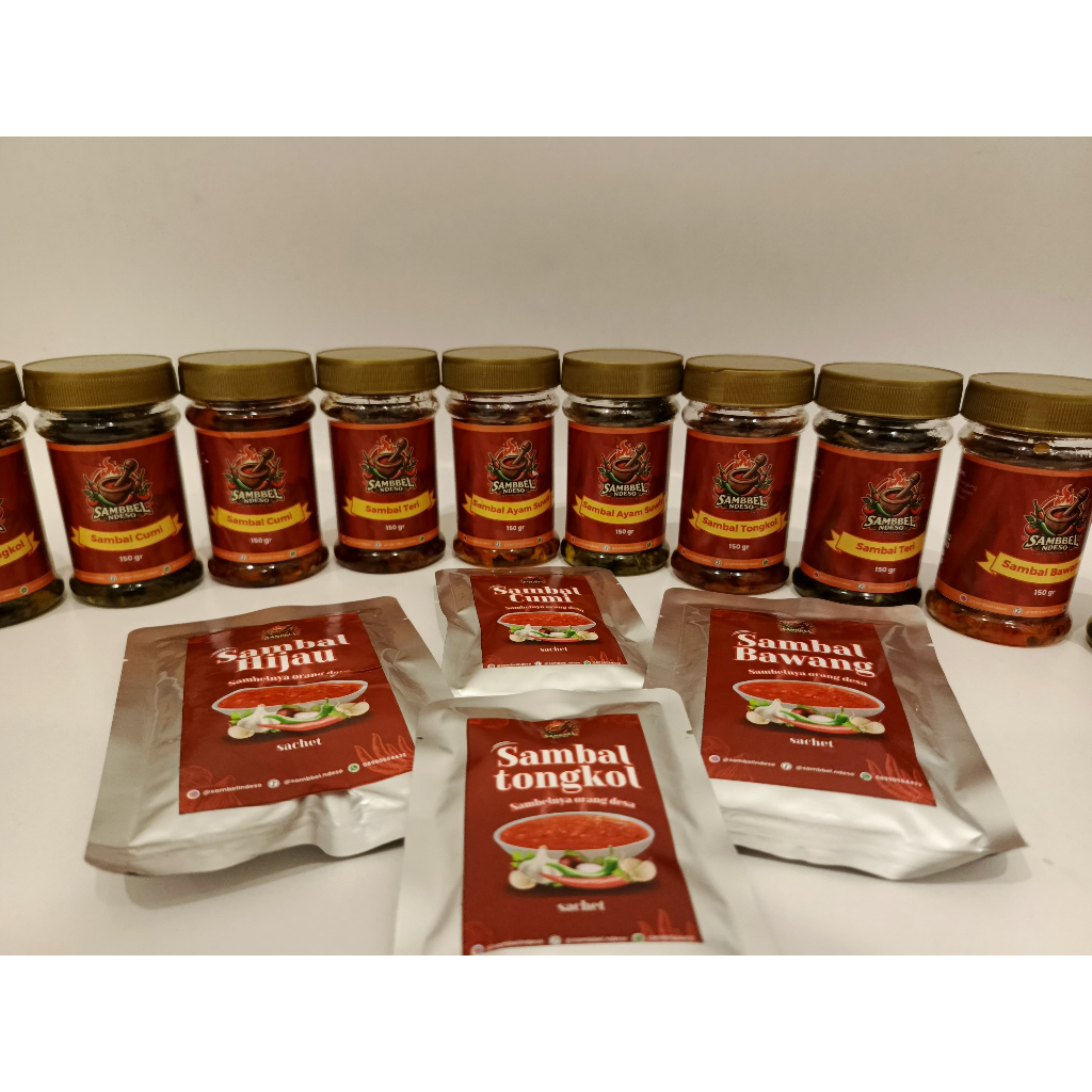 

Paket Sambal Mledos (Sambal Cumi, Sambal Ayam Suwir, Sambal Tongkol) | 60gr
