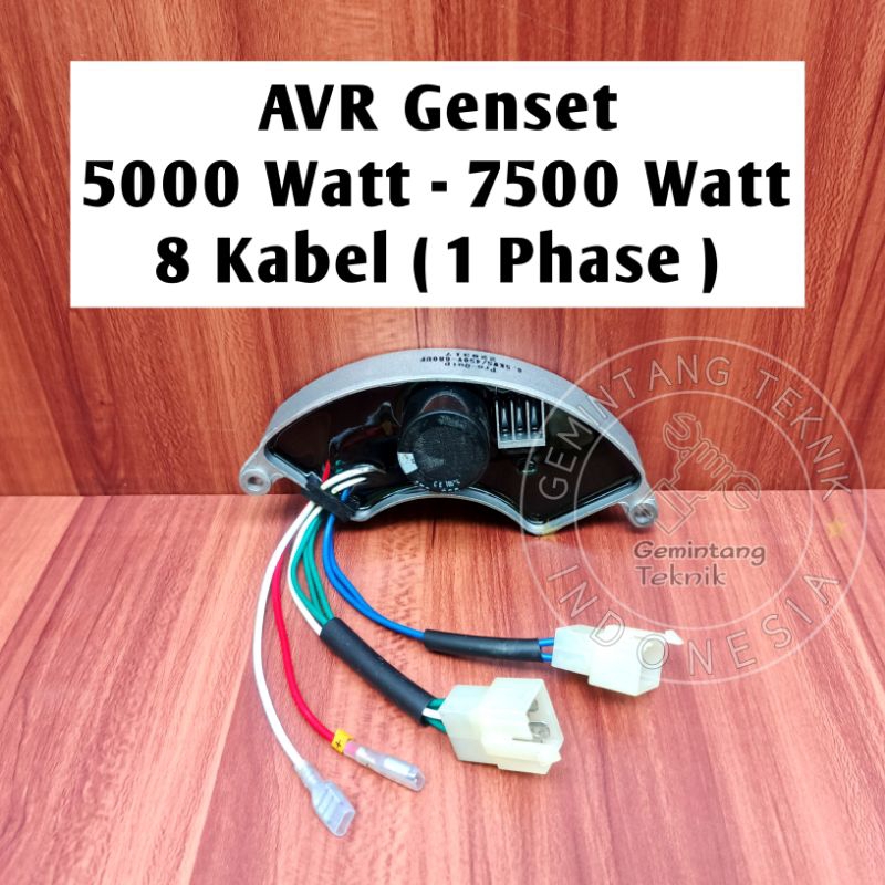 AVR Genset 5000 Watt - 7000 Watt 680 UF 450 VOLT 8 Kabel 1 Phase Merk PRO-QUIP ORIGINAL