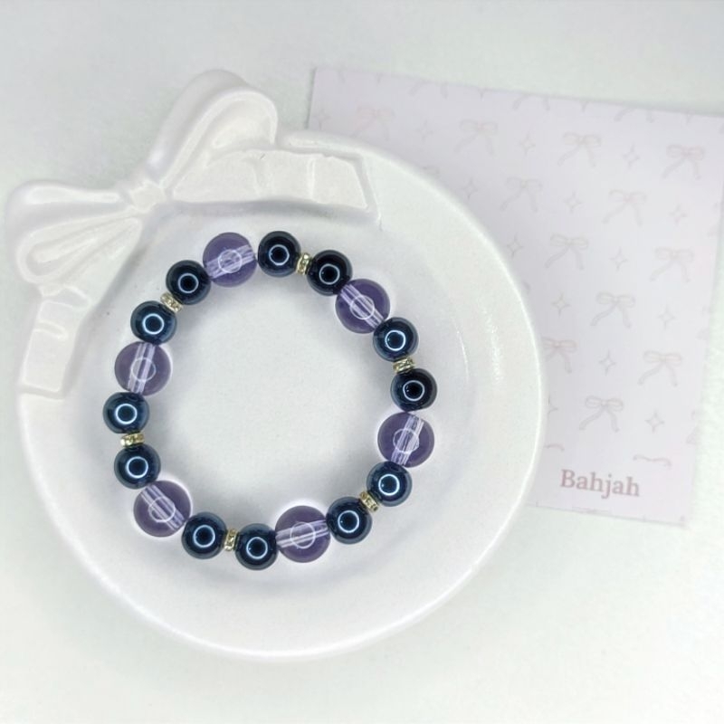 GELANG MUTIARA KACA / GELANG KRISTAL / GELANG MANIK KACA / GELANG GIOK GELANG WANITA GELANG CRYSTAL