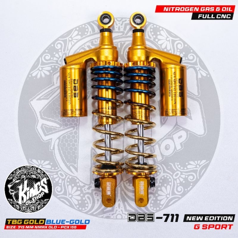 shokbreker DBS 711 NEW EDITION Gold series Aerox 155 - Nmax new shockbreaker tabung DBS G-SPORT NEW
