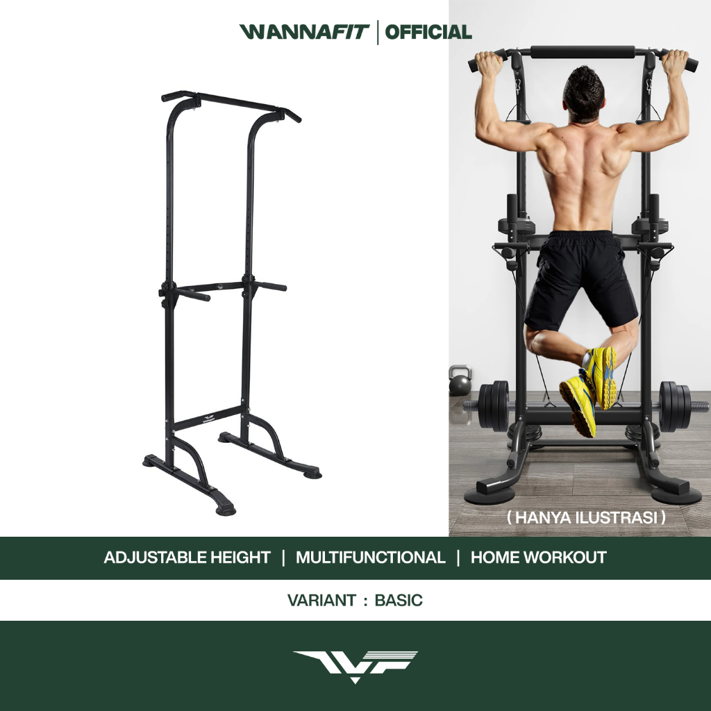 WANNAFIT Pull Up Tower | Alat Gym & Fitness