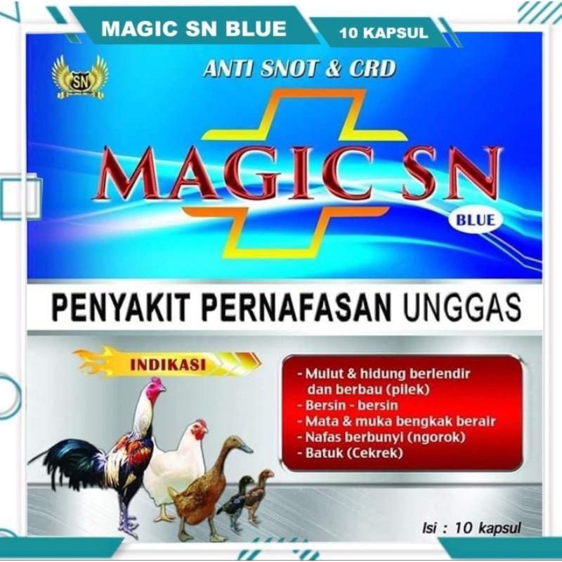 Obat Pernapasan Magic SN Blue untuk Unggas