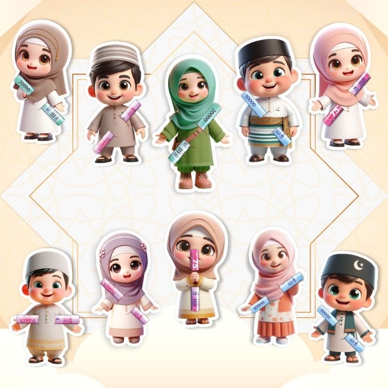 

Amplop lebaran mini Idul fitri 2025 10 lembar