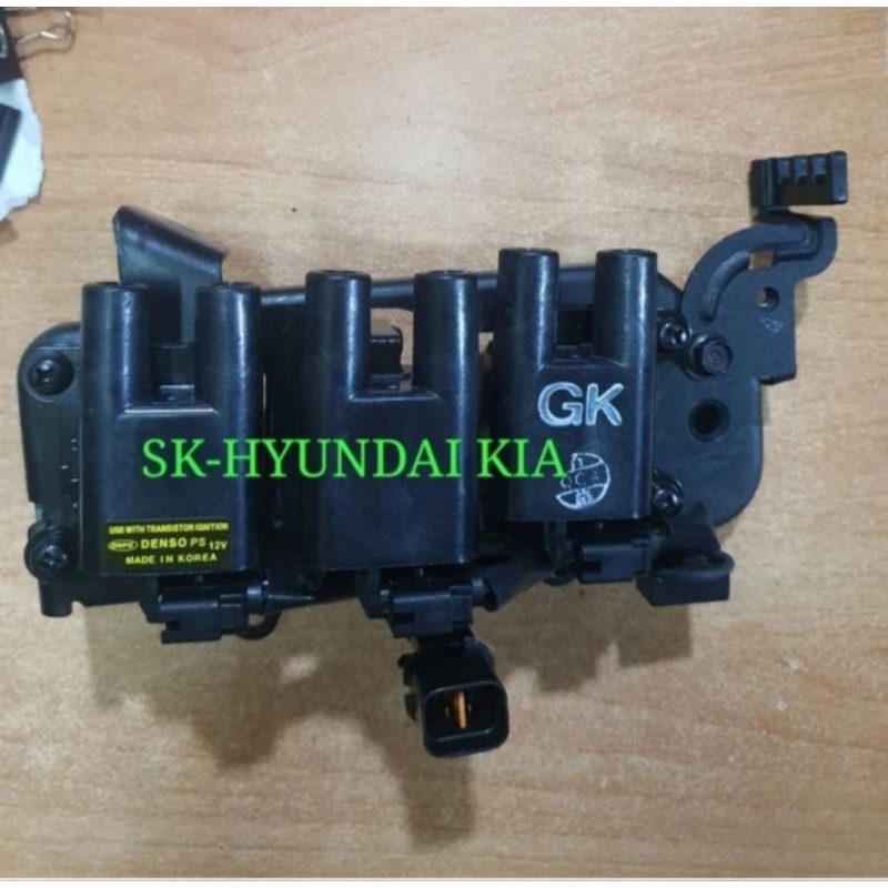 COIL IGNITION KOIL 27301-37120 HYUNDAI SANTAFE LAMA  V6 2,7 - ASLI DENSO