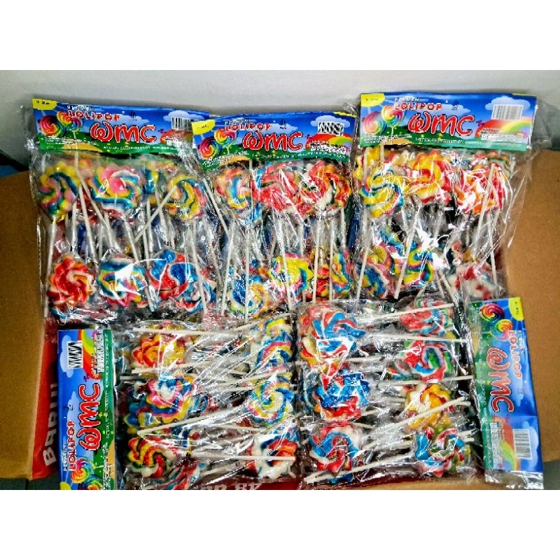 

1 karton lolipop UKUR 4,5 CM karakter matahari isi 40pack