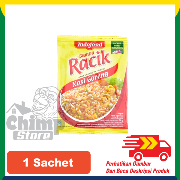 

Indofood Bumbu Racik Nasi Goreng Instant Praktis 1 Bungkus Pcs Sachet