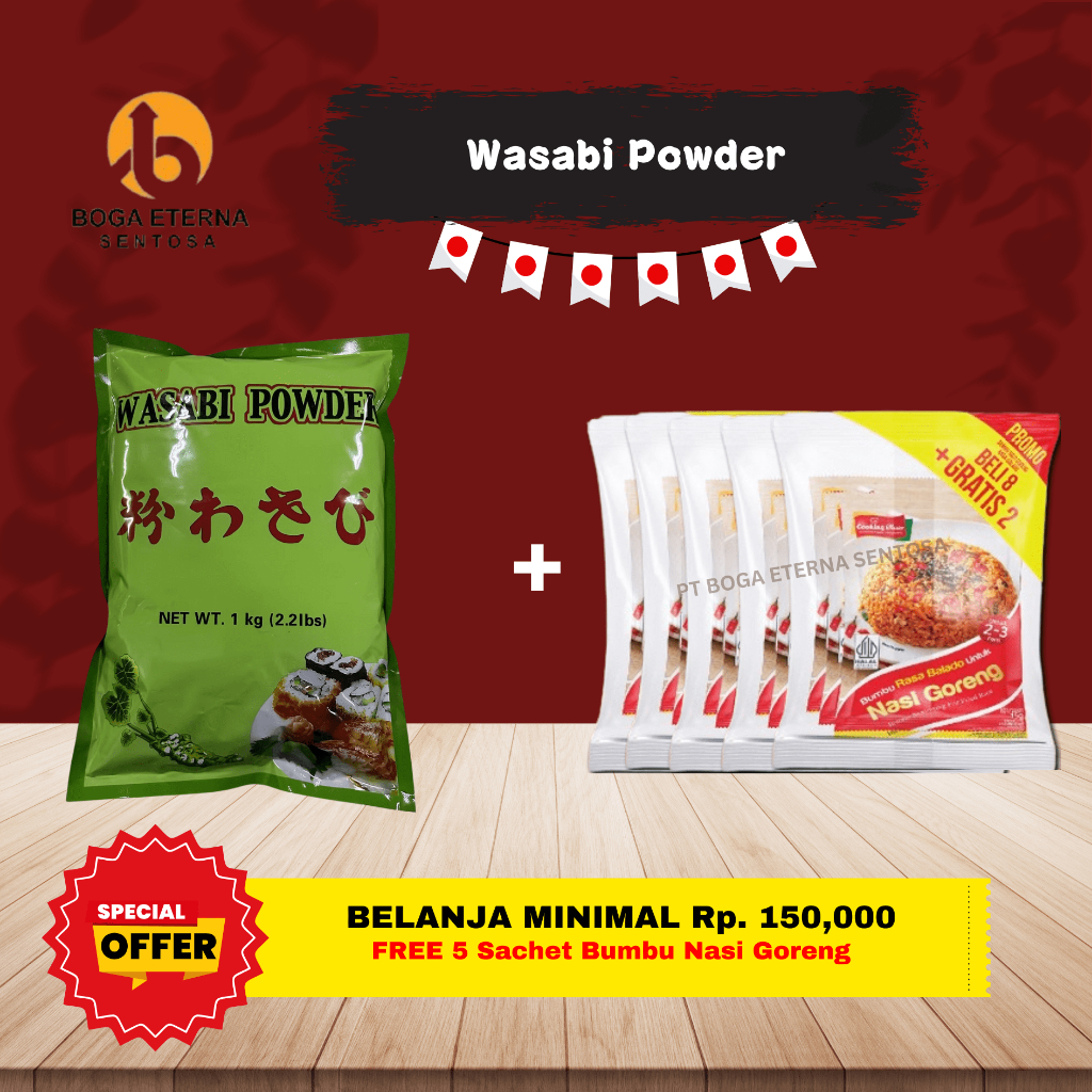 

WASABI POWDER ISI 1 KG (PROMO!)