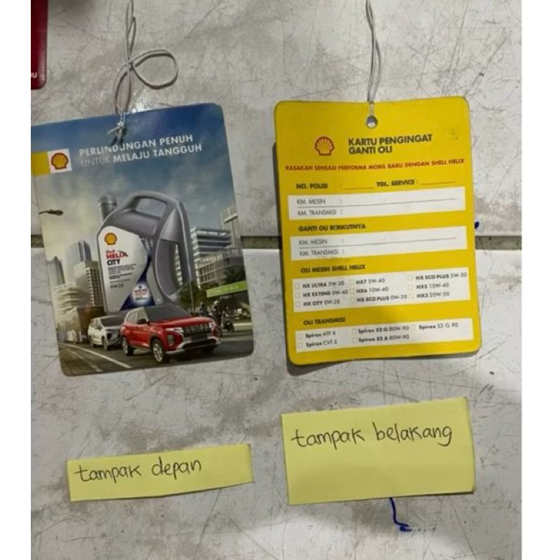 

TAG SERVIS SHELL BERKALA / CATATAN KILOMETER KENDARAAN