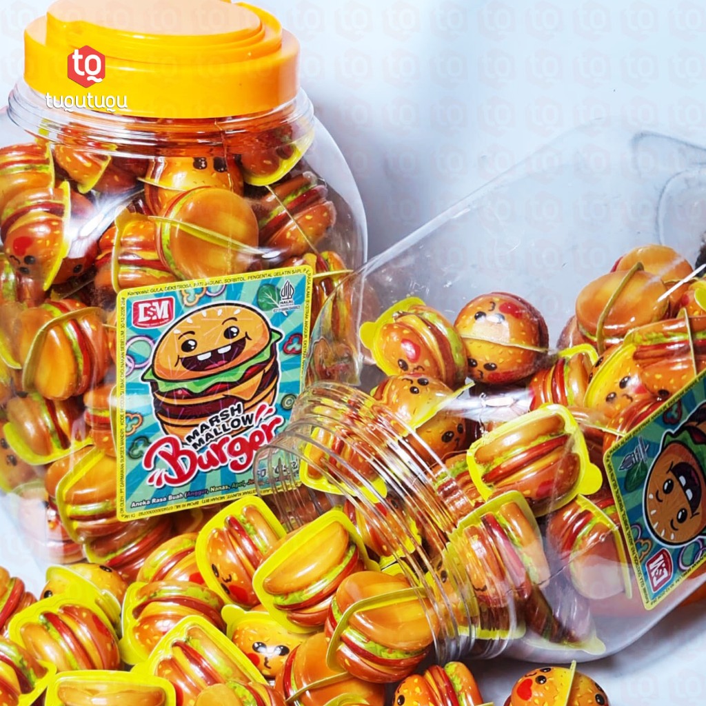 

Permen Marshmallow Burger Aneka Rasa Buah Viral