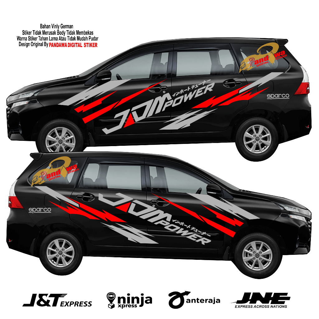 Sticker Mobil Avanza List Cutting Sticker Mobil Custom Terbaru Sticker Mobil Avanza Sigra veloz dll