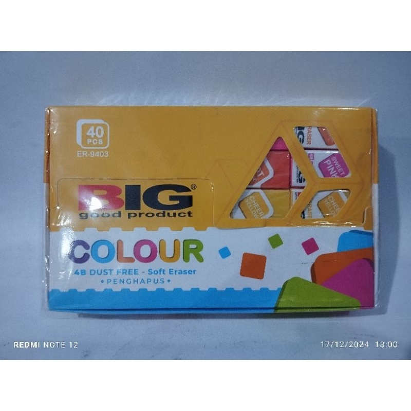 

STIP/Eraser warna/colour merk Big (40pc)