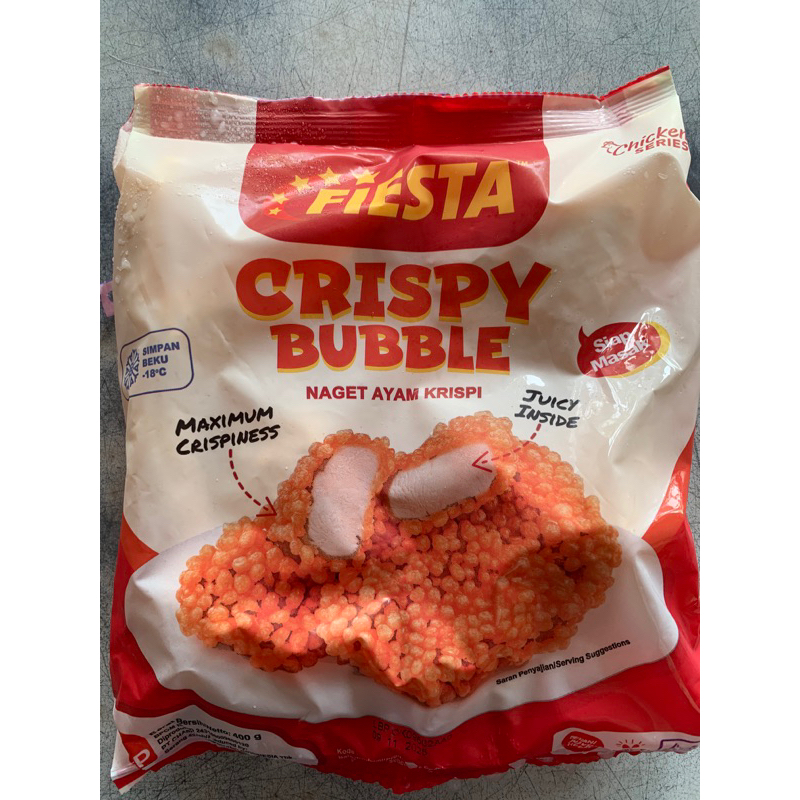 

Fiesta Chicken Nugget Crispy Bubble Frozen Food 400g