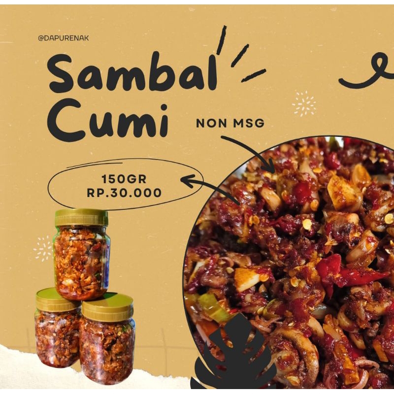 

Sambal Cumi 150gr Tanpa MSG