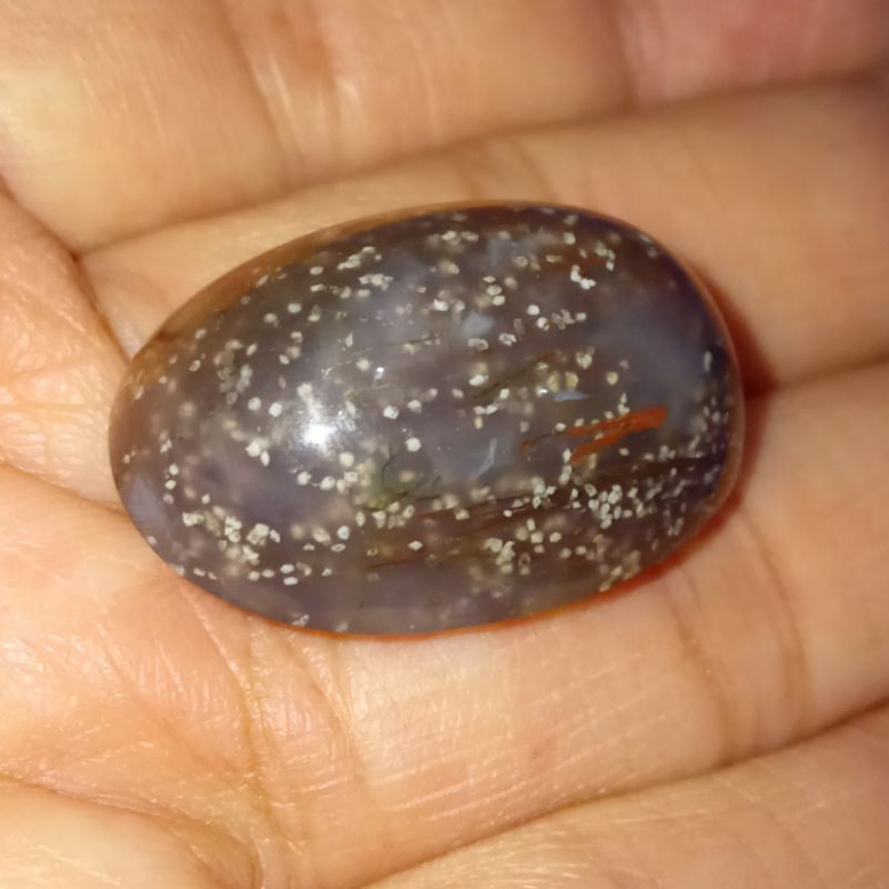 Natural Batu Spirtus Baturaja Motif Kristal