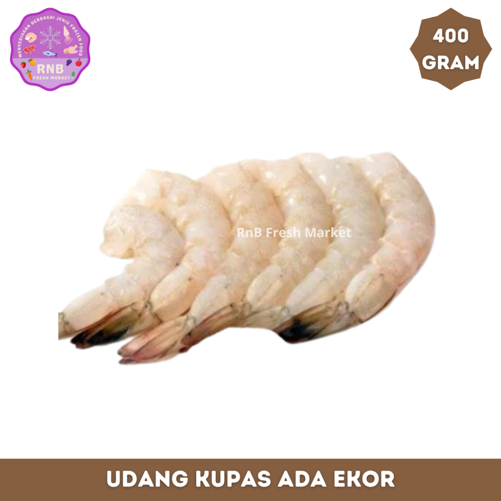 

Udang Kupas Ada Ekor Netto 400 Gram