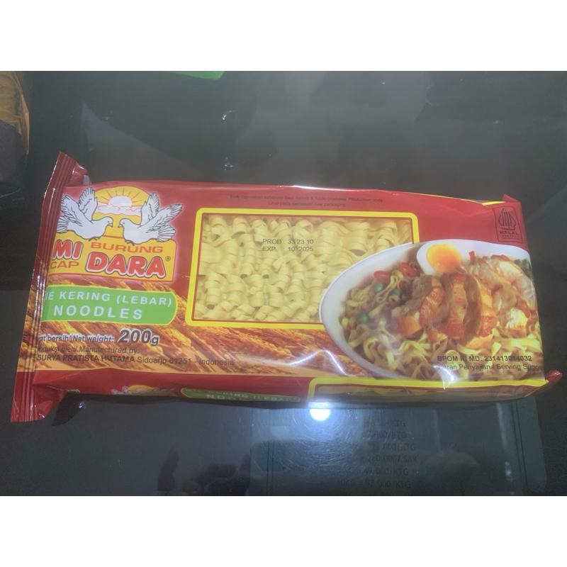

Mie Kering Burung Dara