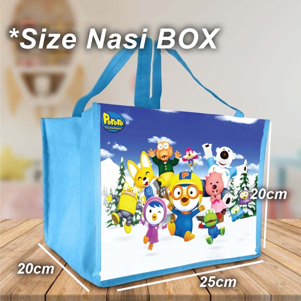 

Tas Goodie Bag Gambar Pororo 03 warna Biru Muda, Karakter Pororo warna Biru Muda untuk Acara Ulang Tahun, Tasyakuran, Aqiqah, Khitan dan lainnya, Bisa Custom