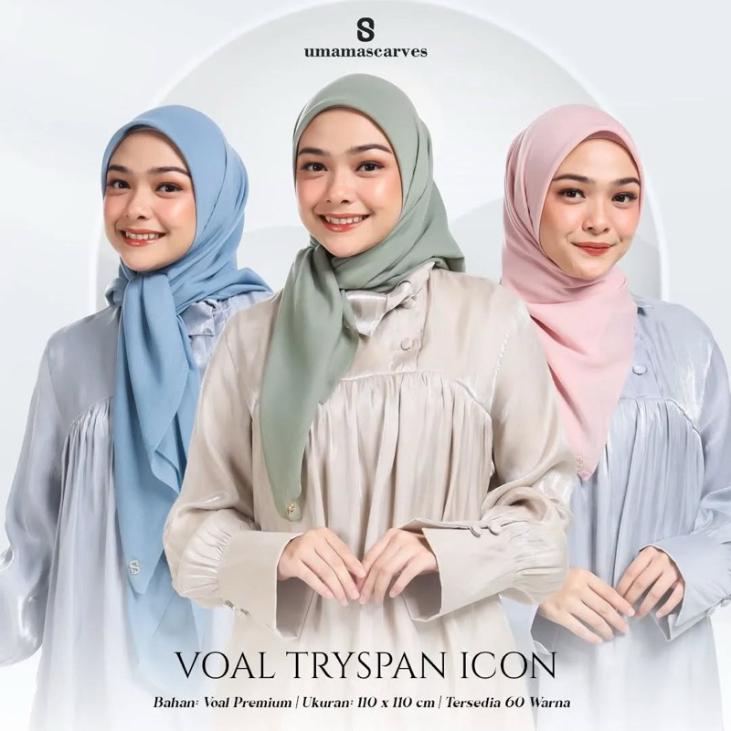 Segiempat Voal Tryspan Umama Scarft/Voal tryspan/segiempat voal