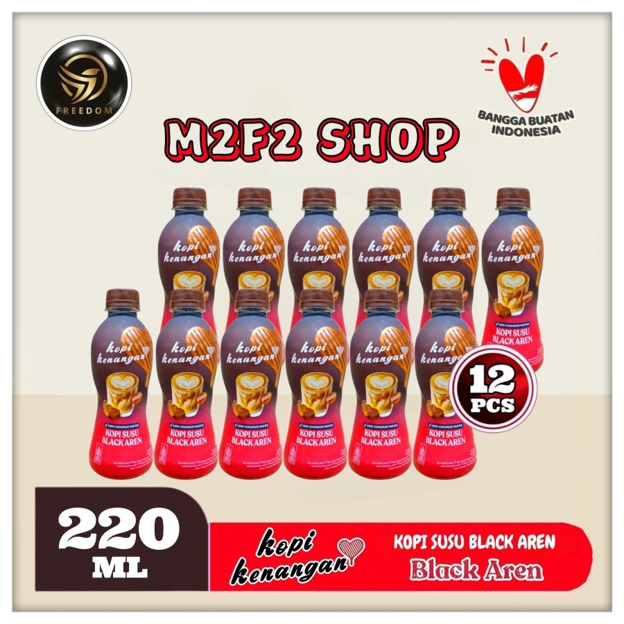 

Kopi Kenangan Black Aren With Milk & Gula Aren Pet - 220 ml (Kemasan 12 Pcs)