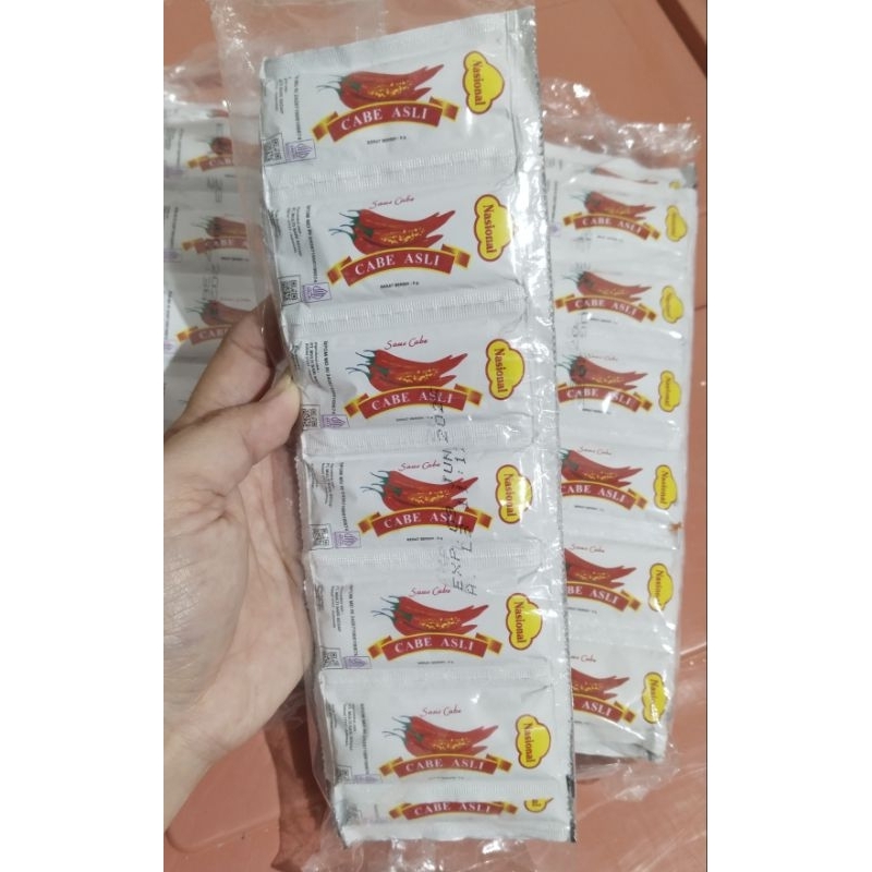 

NASIONAL sambal sachet isi 24 sachet x 9gr