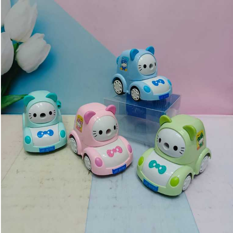 

SERUTAN MEJA motif Mobil VW Hellokitty / Rautan Putar Roda HELLOKITTY