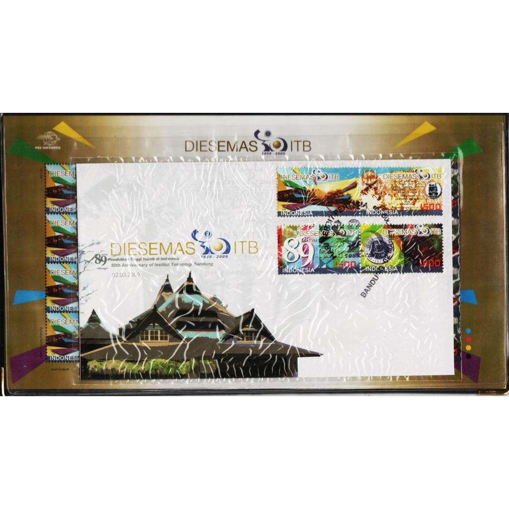 

Perangko Filateli BX1-7 Indonesia Kemasan Khusus 2009 Dies Emas ITB
