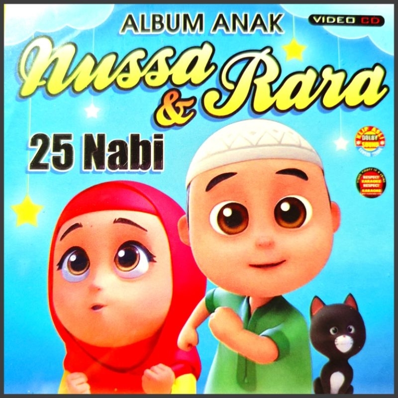 Kaset VCD Musik 16 Lagu Islami Sholawat Anak Nussa & Rara Album 25 Nabi Campuran Pilihan Nusa Rara T