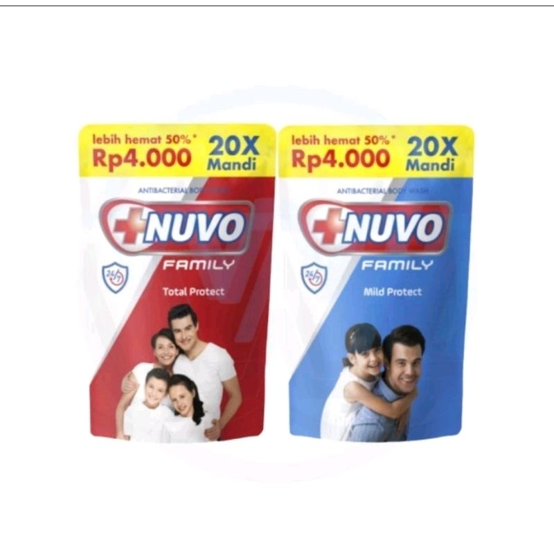 Nuvo Body Wash Refill 85ml | Nuvo Sabun Mandi Cair 85ml
