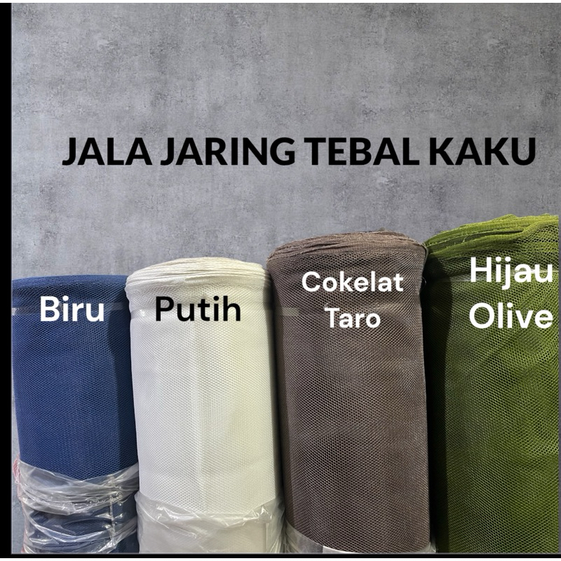 [Meter] Bahan Jala Tebal Kaku Kain Jaring Lapisan 100 x 150 cm