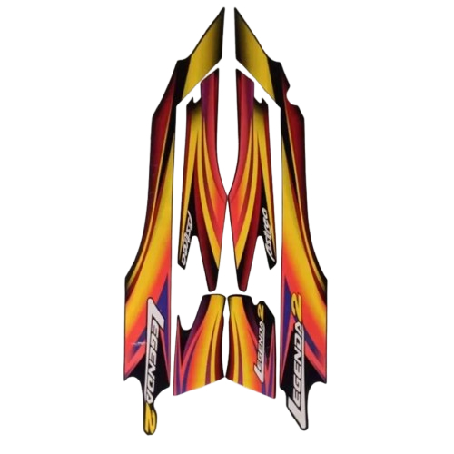 Striping Stiker Honda Astrea Legenda 2002 Kuning List Body Motor Astrea Legenda 2002