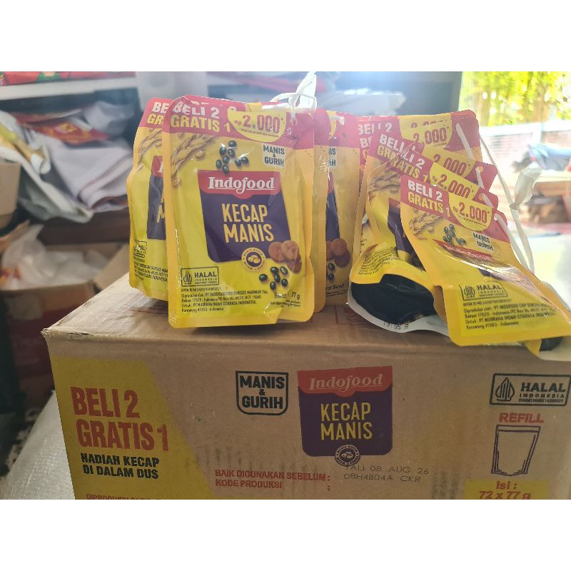 

kecap manis Indofood isi 10 + 5