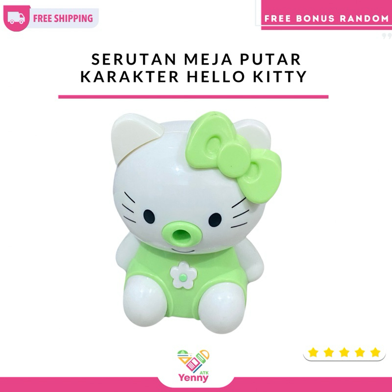 

Serutan Rautan Meja Putar Karakter Hello Kitty (PCS)