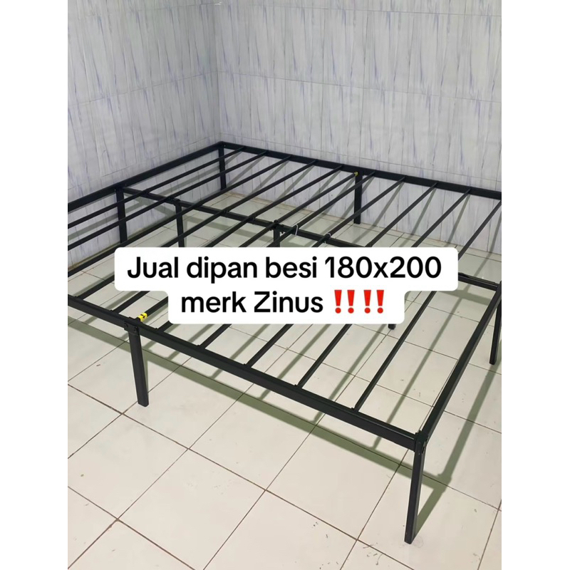 Merek Zinus Jalan Dinding Besi dipan besi 180x200