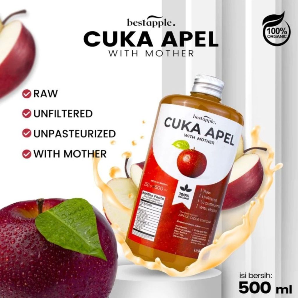 

Cuka Apel Asli Original 500ml With Mother Organik Untuk Diet Kesehatan Apple Cider Vinegas Kecantikan Wajah Best Honey