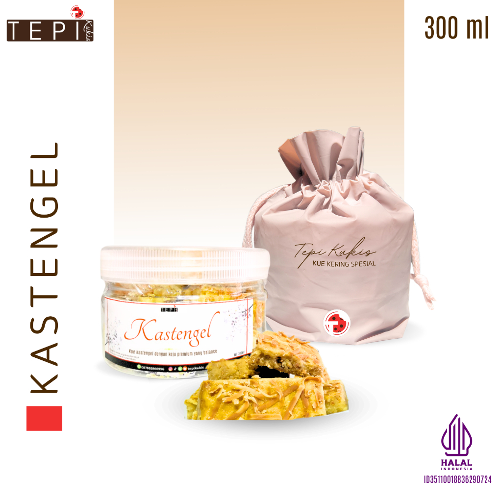 

Kue Kering Kastengel Keju Lumer Toples 300ml