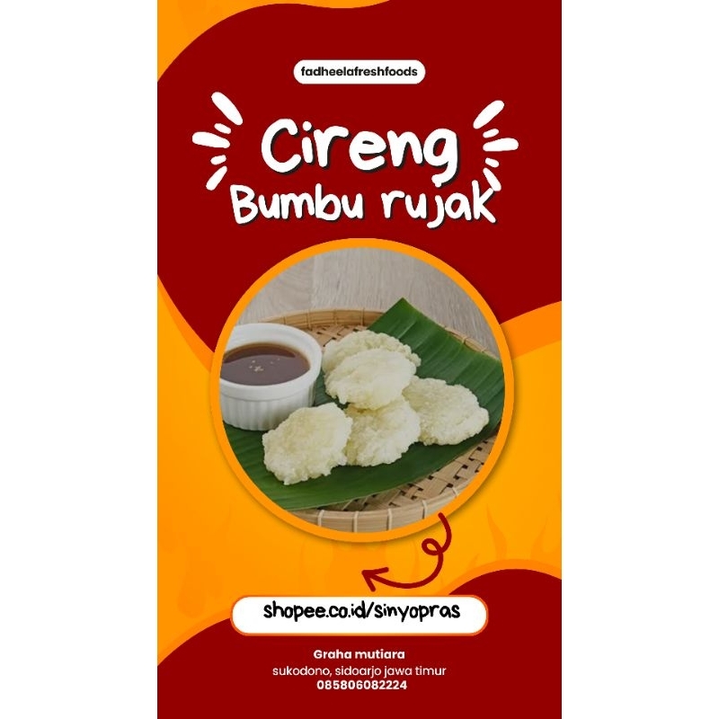 

Cireng bumbu rujak pedas