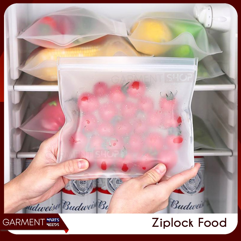KLIPKUL - Plastik Kulkas Penyimpanan Ziplock Tempat Ikan Buah Sayur Kedap Udara Pouch Bag Makanan