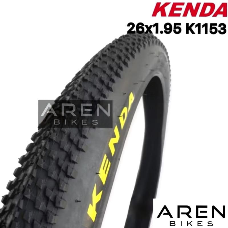 BAN LUAR SEPEDA 26 x 1.95 KENDA K1153 SMALL BLOCK 26x1.95 MTB FEDERAL COMMUTER BIKE ASPAL ROAD HITAM