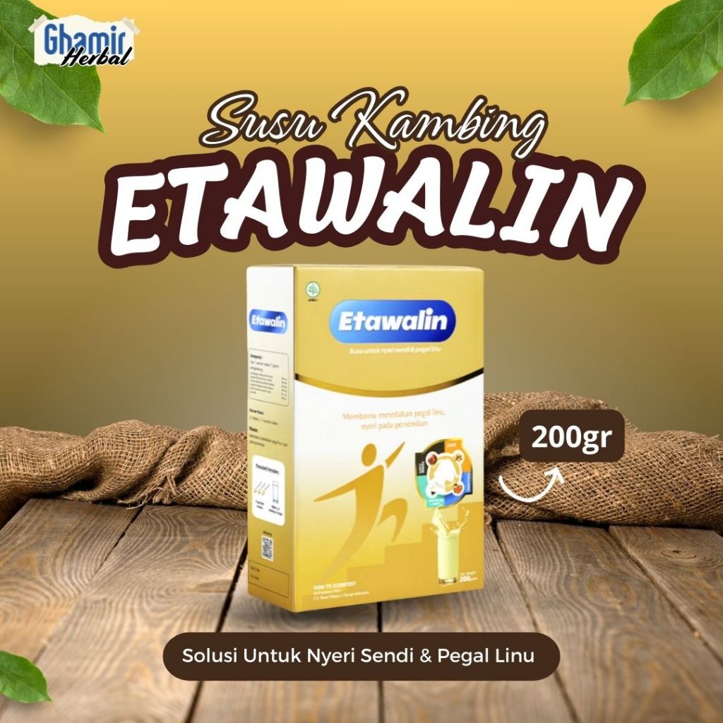 

Etawalin Susu Kambing Bubuk 200gr Susu Untuk Tulang Pegal Linu Asam Urat Dan Nyeri Sendi Asli 100% Original