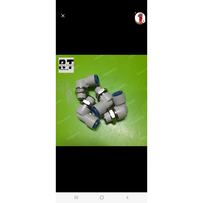 FITTING ROTARY SMC KSL08-01S Hose 8mm Drat 1/8"